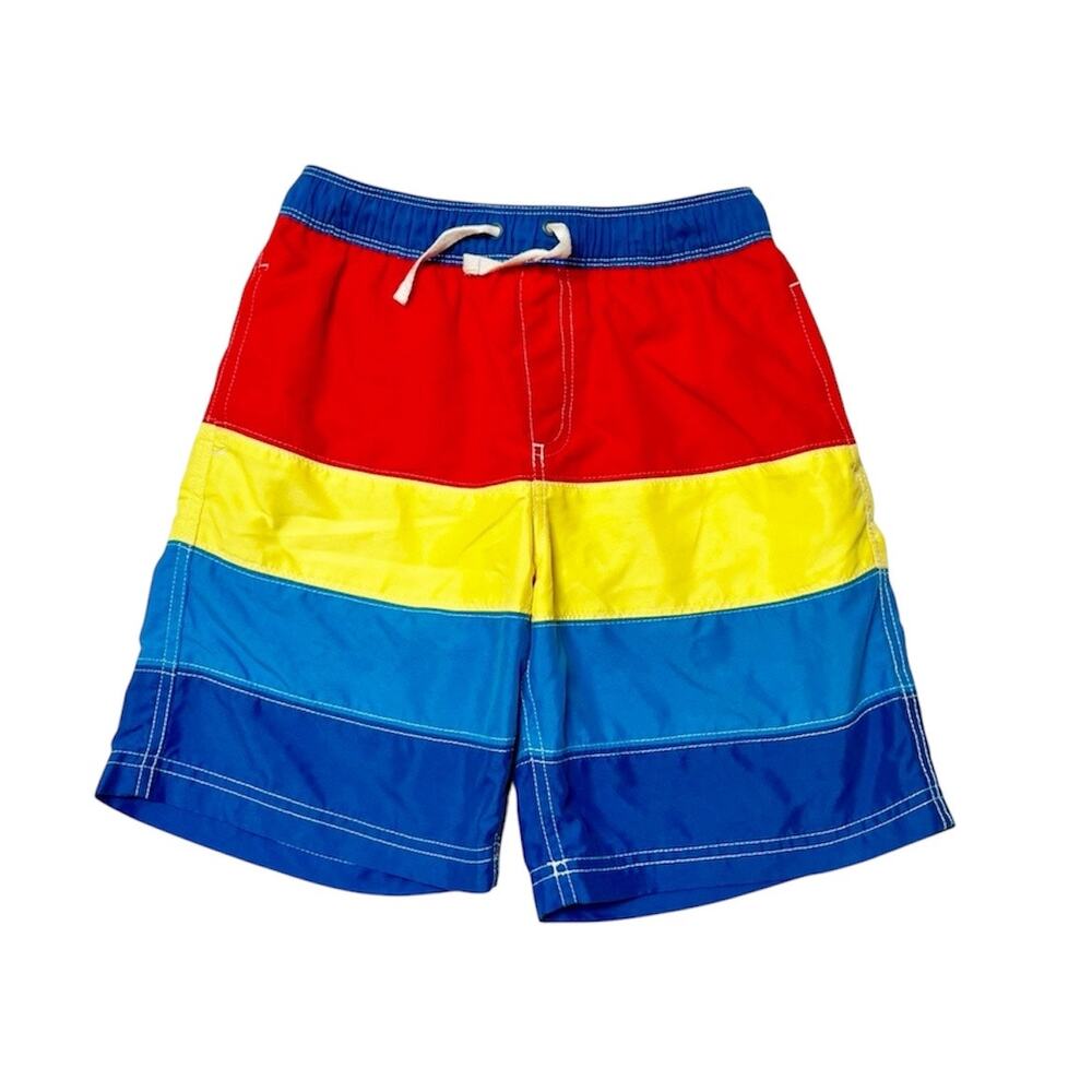 Hanna Andersson Color Block Swim Trunks Size 10